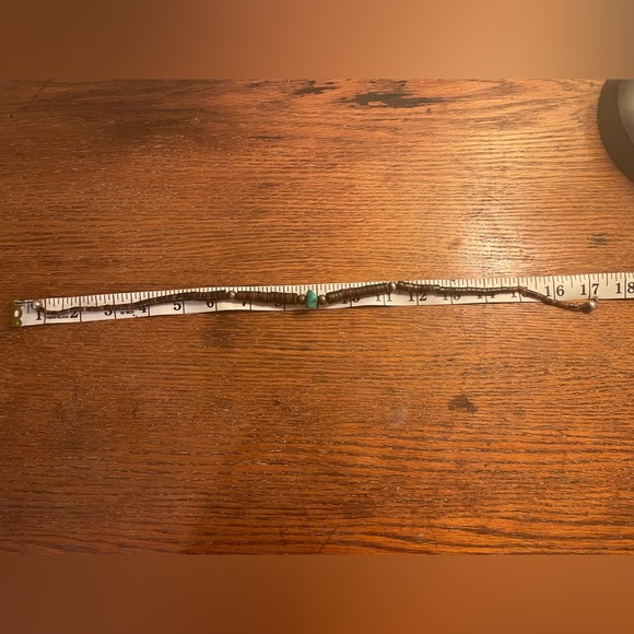 Vintage  beaded turquoise necklace - Picture 3 of 3